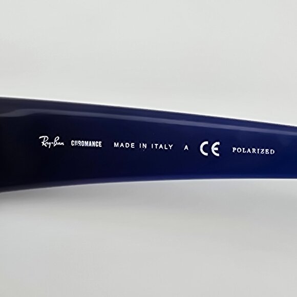 Ray-Ban RB4283-CH 629/5J Blue Frame Polarized Grey Chromance Lens Sunglasses - Picture 10 of 16